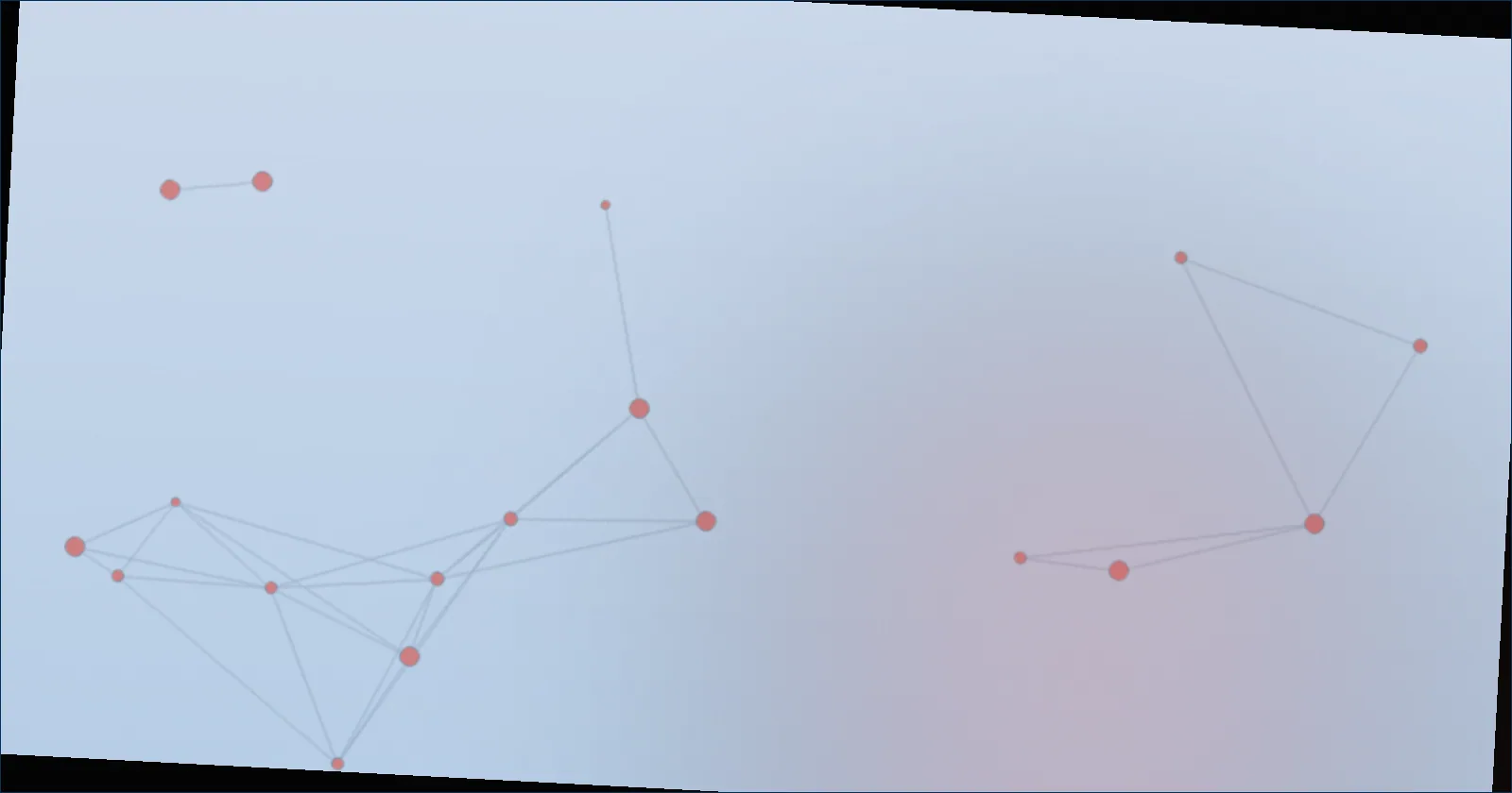 Blue constellation pattern suggesting the tread pattern of a performance tyre