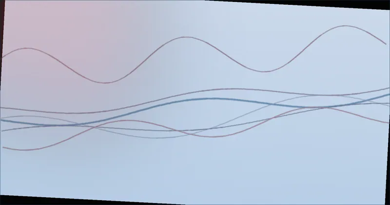 Blue wave pattern suggesting the growth habit of a shade-tolerant plant